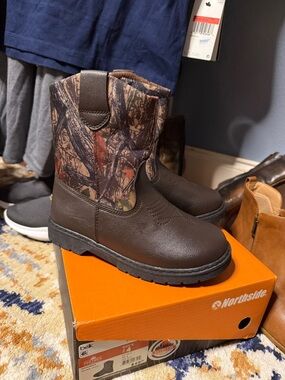 Northside Brown Realtree Camo Kids Pull-On Boots